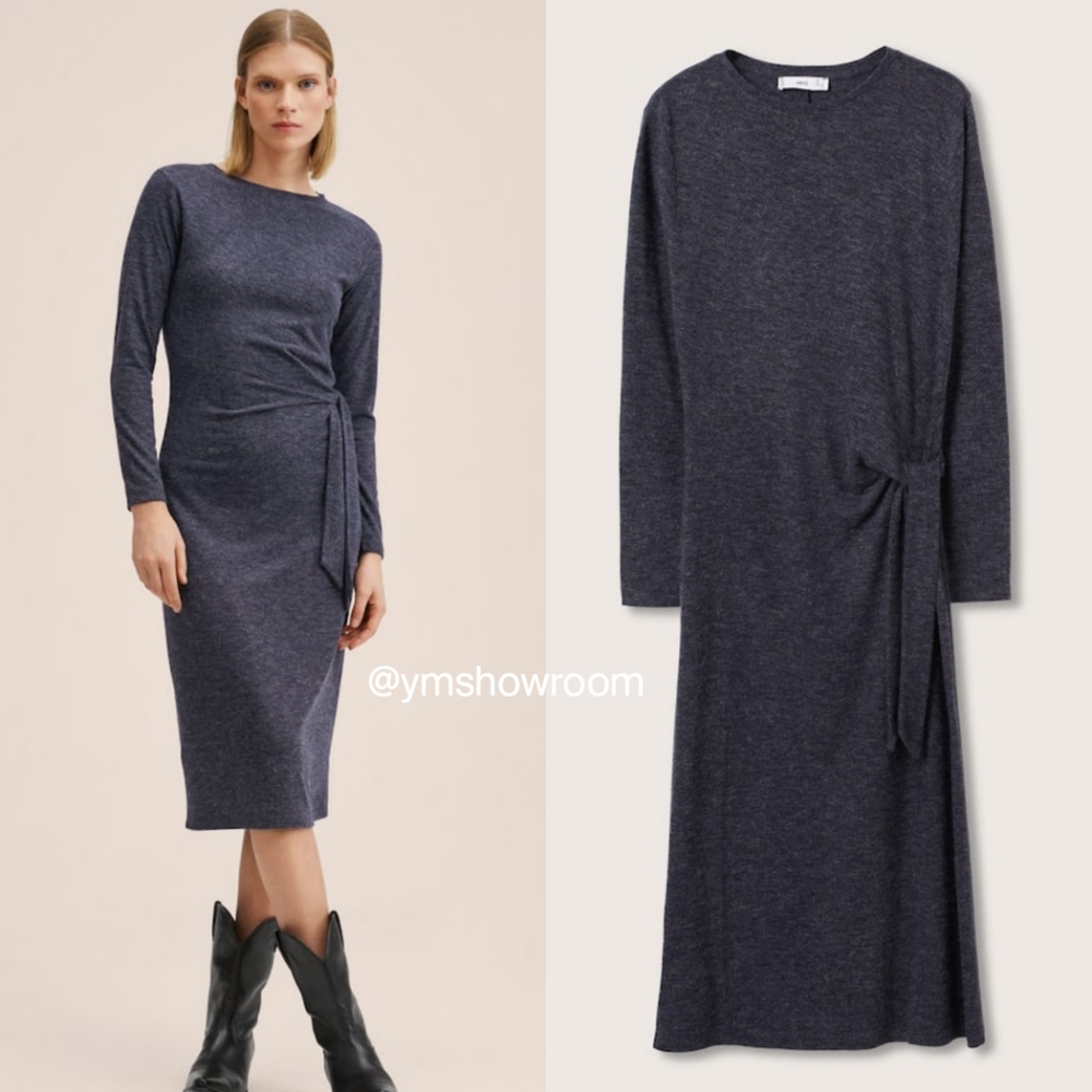 🔥Last 2🔥MANGO bow knit dress